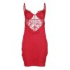 Women Summer Sexy Red Lace Backless Hollow Out Bodycon Mini Dress Elegant Ladies Spaghetti Strap Party Club Dresses Sundress - Hplify