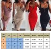 The Best Women Summer Sexy Spaghetti Strap Stretchy Bodycon Sundress Ladies Summer Holiday Package Hip Bodycon Dress Short Club Dress Online - Hplify