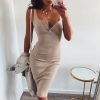 The Best Women Summer Sexy Spaghetti Strap Stretchy Bodycon Sundress Ladies Summer Holiday Package Hip Bodycon Dress Short Club Dress Online - Hplify