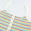 The Best Women Summer Sexy Stripe Bustier Tank Top Crop Vest Ladies Casual Sleeveless Blouse Camisole Shirt Summer Clothing Online - Hplify