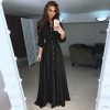 The Best Women Summer Shirt Style Maxi Dress Long Sleeve Casual Loose High Street Dress Ladies Clothing Plus Size S-3XL Online - Hplify