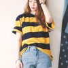 The Best Women Summer Short Sleeveless Striped O-Neck Tops Shirt Ladies Casual Loose Baggy Tops Tunic T-Shirts Plus Size Online - Hplify