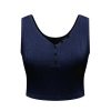 The Best Women Summer Solid Vest Crop Top Ladies Sleeveless Shirt Blouse Casual Stretch Blouse Tank Top Women Clothes Online - Hplify
