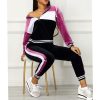 Women Two Piece Outfits Spring Long Sleeve Hoodies and Pants Set Streetwear Casual Drawstring Tops Sweatpants 2 Piece Set - Hplify