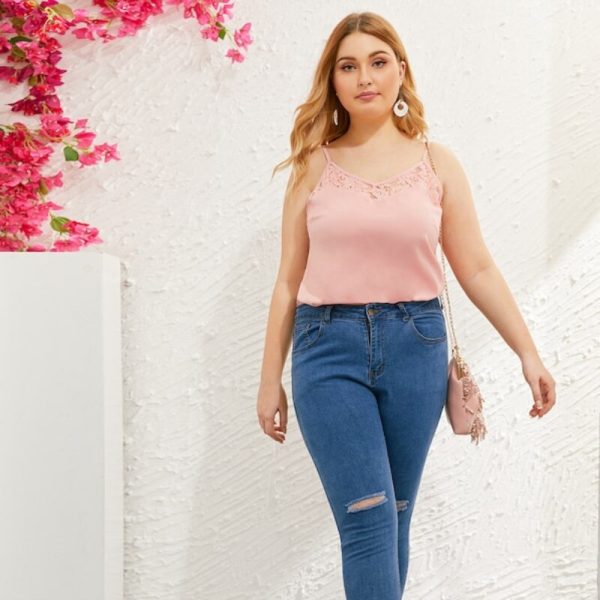 The Best Women V Neck Sleeveless Tank Tops Shirt  New Ladies Summer Camisole Plain Blouse Tops Plus Size Women Clothes Online - Hplify