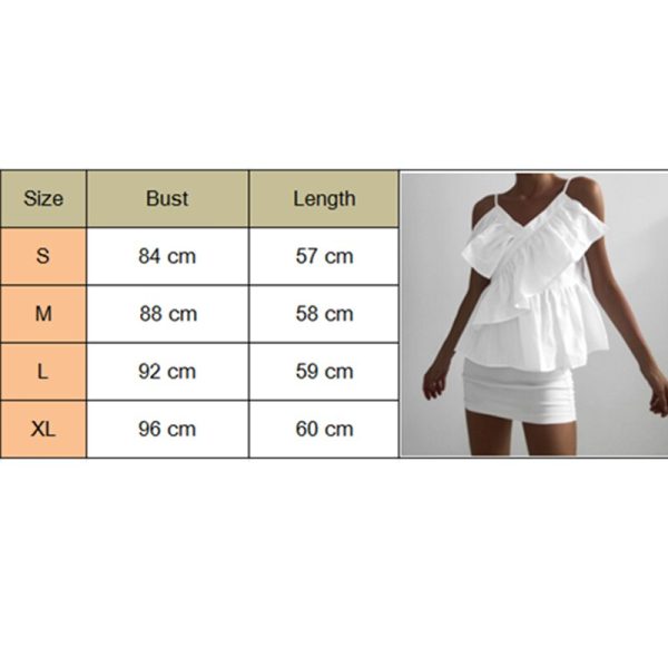 The Best Women V Neck Sling Striped Top Sleeveless Summer Ruffled Frill Slimmer Fashion Casual Holiday Beach Sun-Tops Camisole Online - Hplify