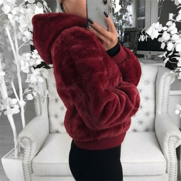 The Best Women Winter Teddy Bear Fluffy Short Coat Fleece Fur Jacket Ladies Fleece Zip Outerwear Casual Top Jacket Oversized Overcoat Online - Hplify