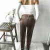 The Best Women's High Waist Casual Long Pants Autumn Winter Ladies Pencil Trousers Slim Skinny Daily Legging Sweatpants Online - Hplify