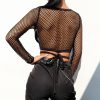The Best Women's Hollow Sheer Mesh See-Through Crop Tops Sexy Ladies Summer Casual Beach Short Tank Tops Shirt Summer Clothing Online - Hplify