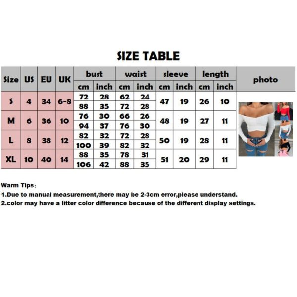 The Best Women's Off Shoulder Shirt Crop Tops Sexy Ladies Holiday Long Sleeve Casual Tee Jumper Vest Cami Tank Top Online - Hplify