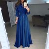 Women shirt dress Sexy slim single breasted turn-down collar A-line long dress High waist pleated wrap dresses maxi vestido - Hplify