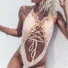 The Best Womens Padded Bikini Swimming Costume Solid One Piece Swimsuit Monokini Swimwear Online - Hplify