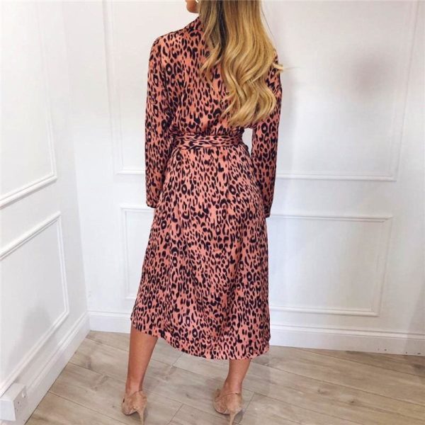 The Best Autumn Long Dress 2019 Fashion Animal Leopard Print Women Dress Online - Hplify