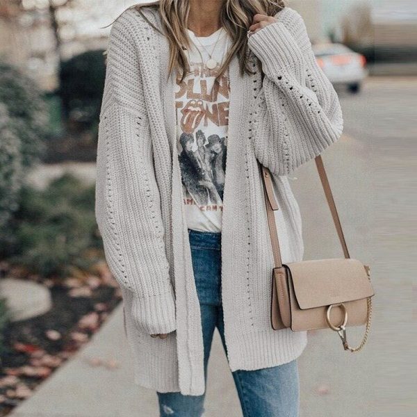 The Best Autumn winter 2019 cardigans sweater ladies knitted  long cardigans Online - Hplify
