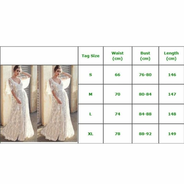 The Best Ball Gown Long Maxi Dress Elegant Women's Evening Formal Party Ladies Bridesmaid Lace Maxi Dress Online - Hplify