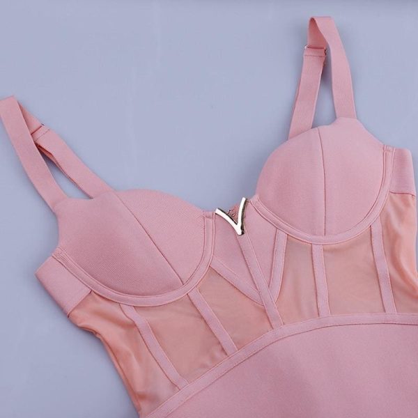 The Best Bandage Dress 2019 New Arrivals Mesh Insert Women Bandage Dress Online - Hplify