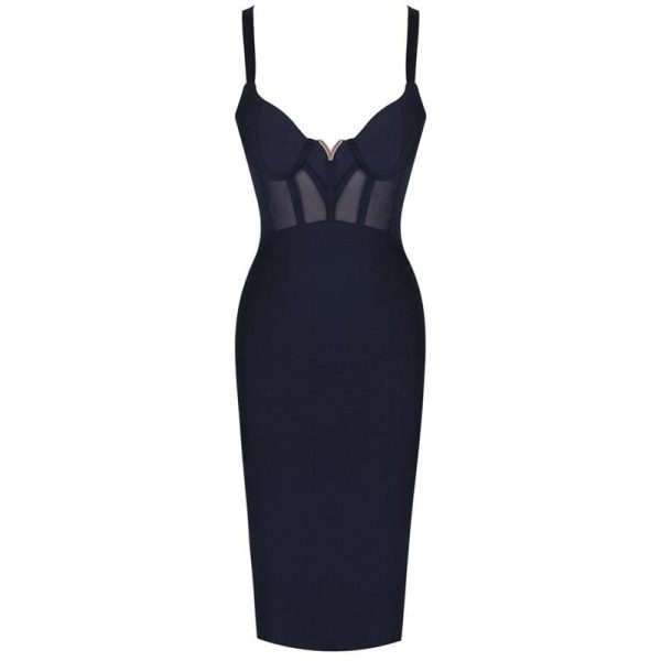 The Best Bandage Dress 2019 New Arrivals Mesh Insert Women Bandage Dress Online - Hplify