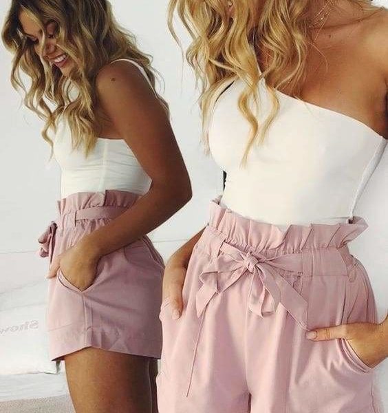 The Best Beach Hot Pants Summer Shorts Beach High Waist Shorts Ladies Shorts Online - Source Silk
