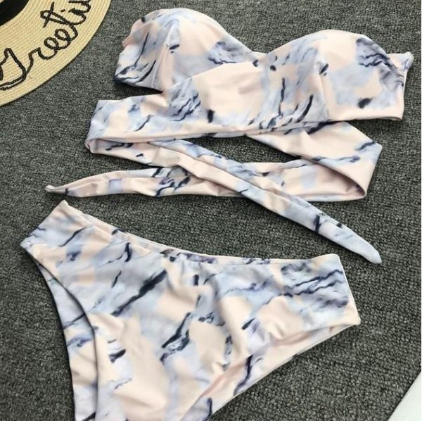 The Best Bikini Set Push-up Bra High Waist Strapless Swimsuit Swimwear Beachwear Online - Hplify