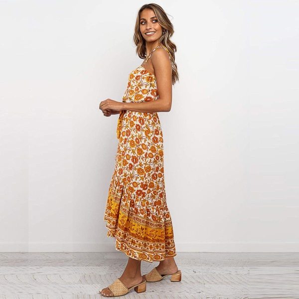 The Best Boho Floral Casual Long Maxi Dress Evening Party Cocktail Beach Holiday Sundress Online - Hplify