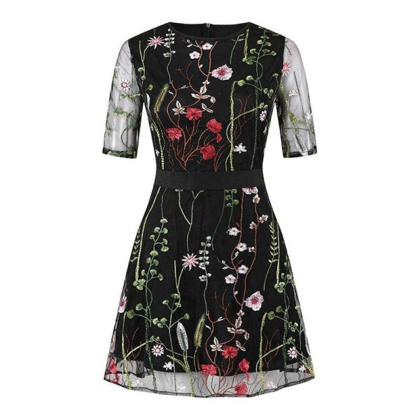 The Best Boho Floral Short Mini Dress Elegant Women Evening Party Vestidos Sundress Online - Hplify