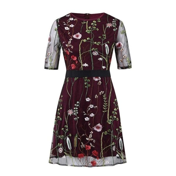 The Best Boho Floral Short Mini Dress Elegant Women Evening Party Vestidos Sundress Online - Hplify