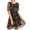 The Best Boho Floral Short Mini Dress Elegant Women Evening Party Vestidos Sundress Online - Hplify
