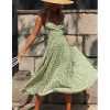 The Best Boho Print Maxi Dress Sleeveless Evening Party Beach Dress V-Neck Sundress Backless Online - Hplify