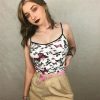 The Best Butterfly Pattern Women Sleeveless Bustier Crop Top Tube Tank Vest Camisole Ladies Summer Fashion Stylish Tops Online - Hplify