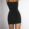 The Best Dazzle Dress Casual Spaghetti Strap Sparkle Dress Online - Hplify