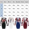 The Best Deep V Neck Dress Women's Sexy Floral Long Sleeve Bodycon Dress Fashion Lady Flowers Patchwork Short Dress Online - Hplify
