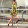 The Best Elegant Printed Shirt Dress Women Vintage Long Sleeve Party Dress Mini Short Autumn Dresses Streetwear Online - Hplify