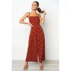 The Best Elegant Sexy Jumpsuits Women Sleeveless Polka Dots Loose Trousers Wide Leg Pants Rompers Online - Hplify