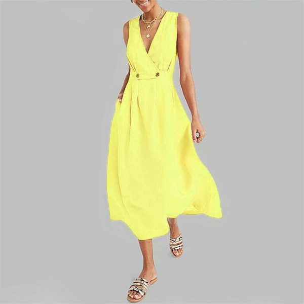 The Best Elegant Women Ladies Summer Boho Dress Evening Party Beach Dresses Sundress Online - Hplify