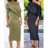 The Best Elegant Women's Off Shoulder Bandage Bodycon Dress Online - Hplify