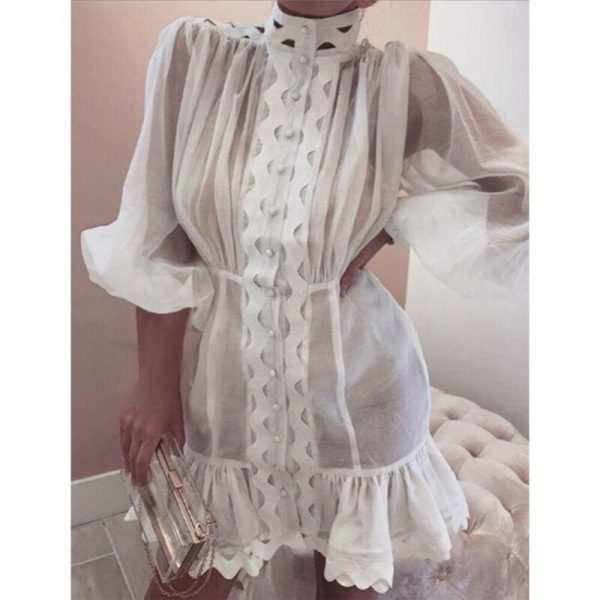 The Best Fahsion Women Autumn Long Sleeve Wrap Party Cocktail Mini Dress Online - Hplify