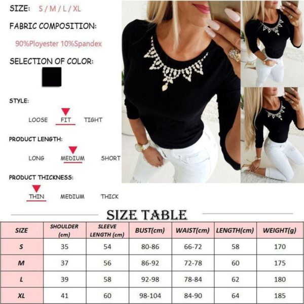 The Best Fashion Autumn Basic Bottoming Shirt Women Casual Long Sleeve O Neck Pullover Tee Shirt Blouse Jumper Tops Online - Hplify