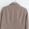 The Best Fashion Autumn Women Plaid Blazers Work Office Lady Blazer Coat Online - Hplify