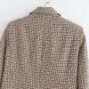 The Best Fashion Autumn Women Plaid Blazers Work Office Lady Blazer Coat Online - Hplify