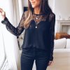 The Best Fashion Boho Beach Summer Women Lace Tops Elegant Ladies Patchwork Lace Mesh Shirt Loose Tops Online - Hplify