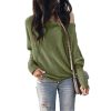 The Best Fashion Women Autumn Cold Off Shoulder Loose T Shirts Ladies Casual Long Sleeve Pure Tops Shirt Online - Hplify