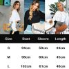 The Best Fashion Women Casual Long Sleeve Solid Sweatshirt Jumper Summer Autumn Holiday Casual Sportwear Crop Top Loose Pullover Coat Online - Hplify