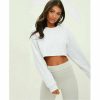 The Best Fashion Women Casual Long Sleeve Solid Sweatshirt Jumper Summer Autumn Holiday Casual Sportwear Crop Top Loose Pullover Coat Online - Hplify