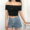 The Best Fashion Women Casual Off Shoulder Tank Top Vest Blouse Sexy Ladies Summer Holiday Sleeveless Crop Top Shirt Online - Hplify