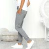 The Best Fashion Women Casual Sweatpants Stripes Drawstring Loose Jogger Dance Harem Pants Sports Baggy Slacks Trousers Online - Hplify