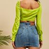 The Best Fashion Women Casual Tank Crop Tops Vest Blouse Ladies Casual Off Shoulder Long Sleeve Tee Shirt Tops Streetwear Online - Hplify