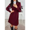 The Best Fashion Women Elegant Evening Party Club Loose Dress Women Ladies Casual Mesh Puff Long Sleeve Dress vestidos Online - Hplify