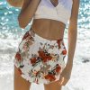 The Best Fashion Women Floral High Waist Shorts Summer Casual Printed Ladies Beach Holiday Travel Loose Trouser New Online - Hplify