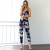 The Best Fashion Women Floral Sleeveless Long Trousers Jumpsuit Summer Holiday Lady Backless Loose Playsuit Party Casual Jumpsuit Romper Online - Hplify