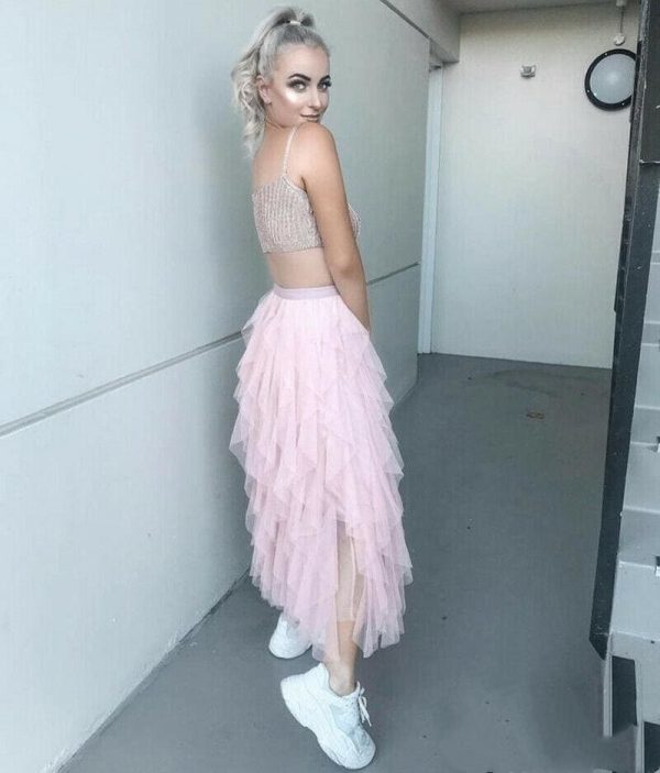 The Best Fashion Women Girls Long Maxi Boho Skirt Summer Tulle Beach Holiday Elastic Waist Bridesmaid Wedding Party Skirt Online - Hplify